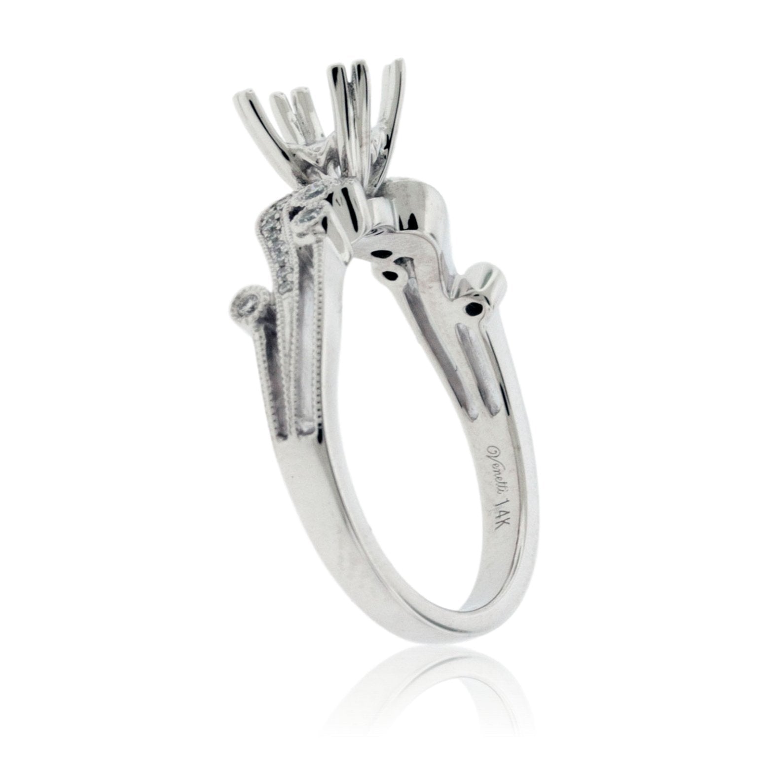 Intricate Style Diamond Engagement Semi-Mount Ring - Park City Jewelers