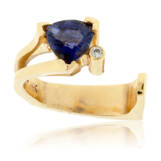 Iolite Trillion Ring - Park City Jewelers