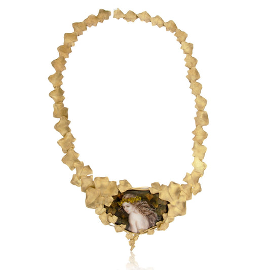 Ivy with Woman in the Leaves Interchangeable Enamel Necklace - Park City Jewelers