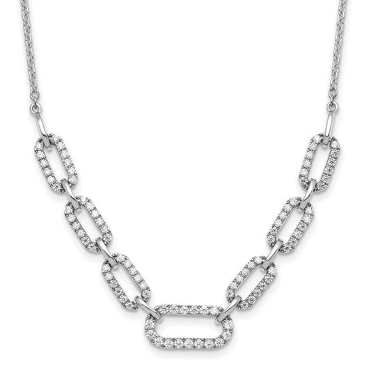 Lab Grown Diamond Fancy Link Necklace - Park City Jewelers