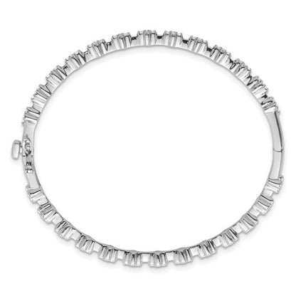 Lab Grown Diamond Hinged Bangle Bracelet - Park City Jewelers