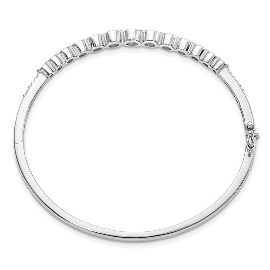 Lab Grown Diamond Hinged Bangle Bracelet - Park City Jewelers