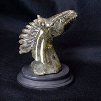 Labradorite Horse Head Statue - Park City Jewelers