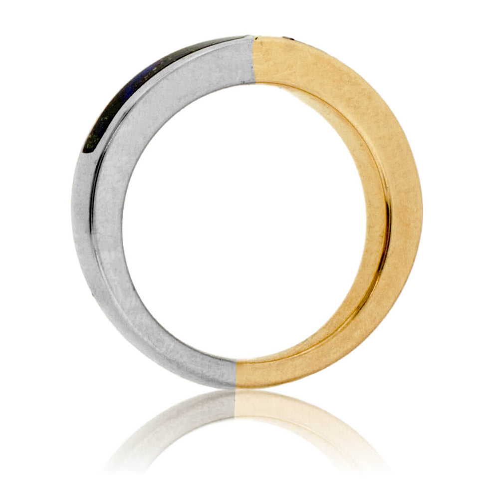 Lapis and Dinosaur Bone Inlay Ring – Park City Jewelers