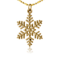 Large Filigree Flat Snowflake Charm or Necklace - Park City Jewelers