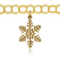 Large Filigree Flat Snowflake Charm or Necklace - Park City Jewelers