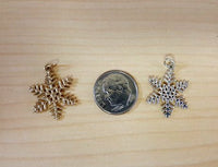 Large Filigree Flat Snowflake Charm or Necklace - Park City Jewelers
