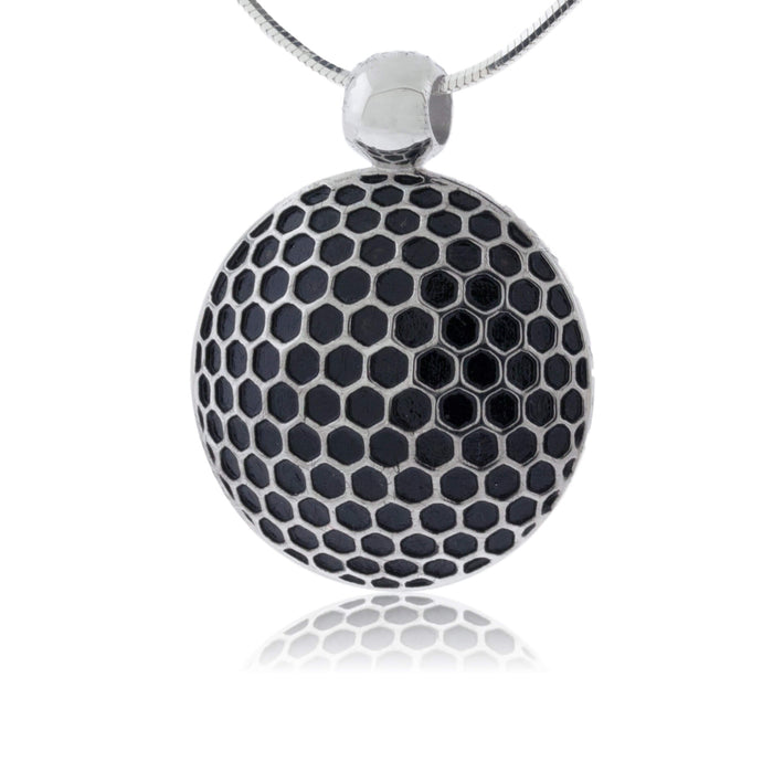 Large Sterling Silver Golf Ball Necklace - Park City Jewelers
