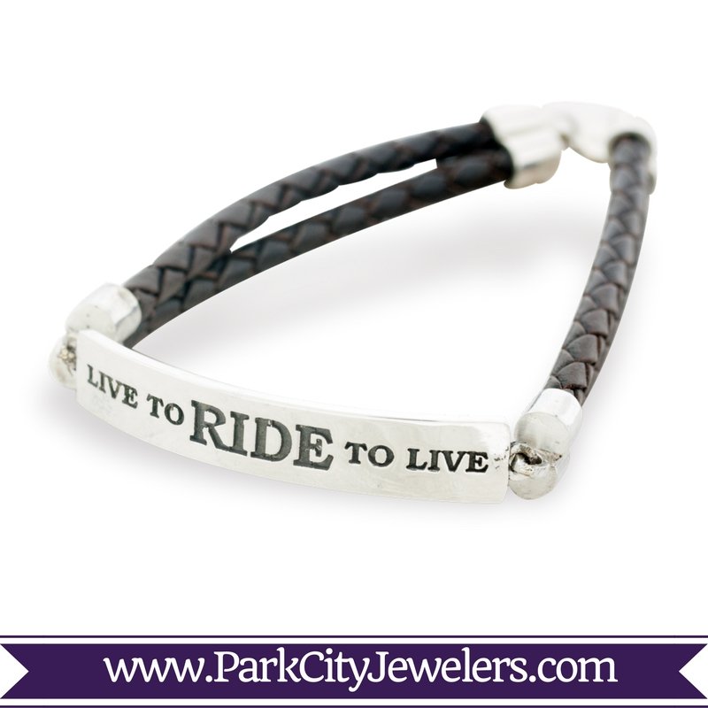 Live to Ride, Ride to Live Bracelet - Park City Jewelers