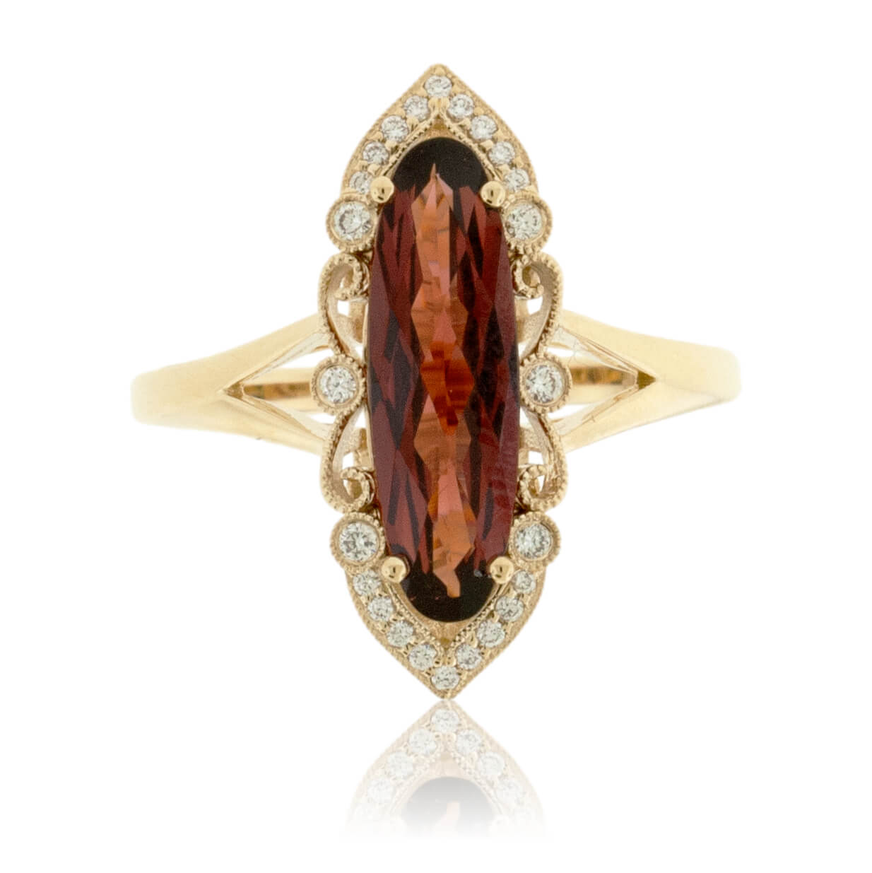 Garnet engagement rings vintage on sale