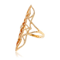 Long Vintage Inspired Diamond Fashion Ring - Park City Jewelers