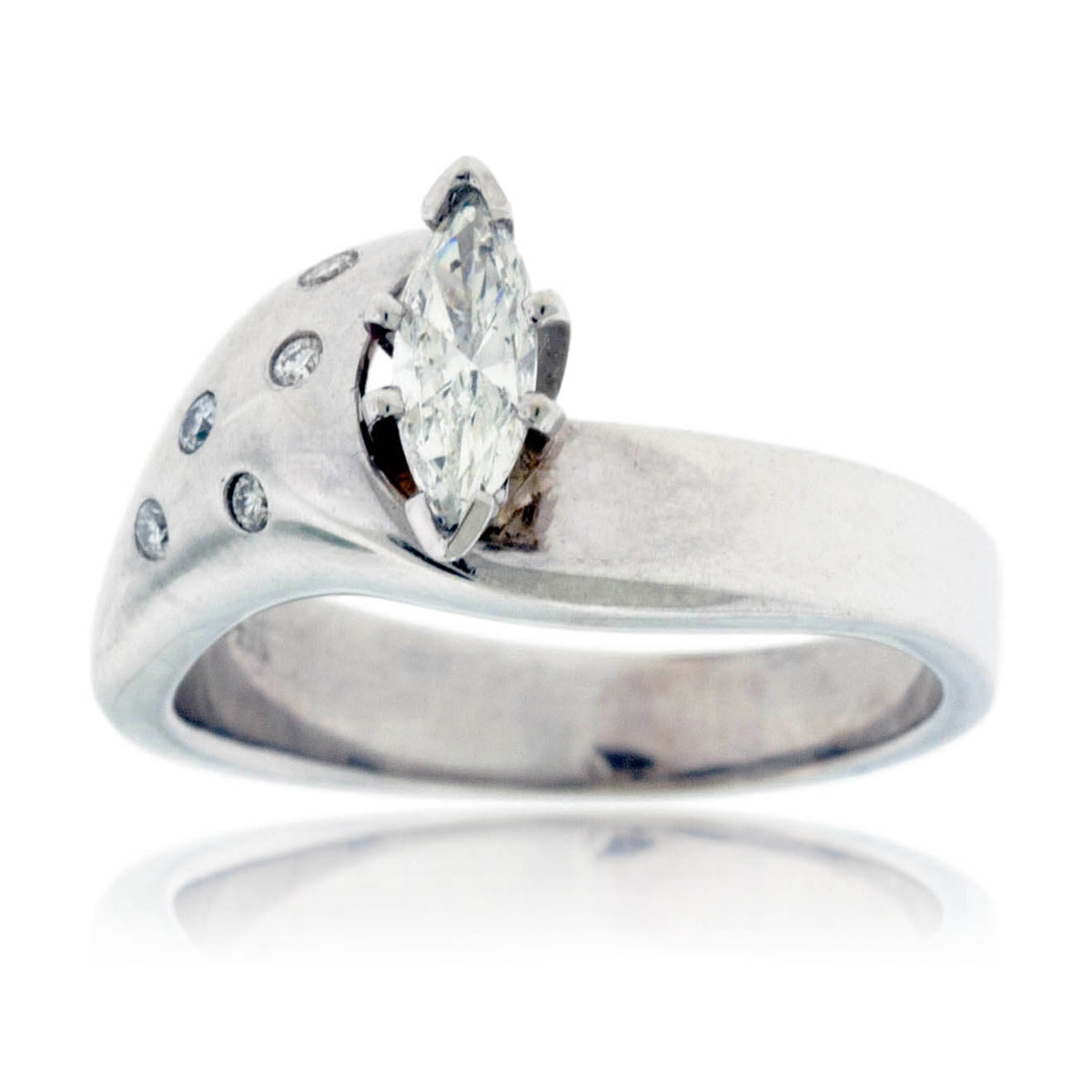 Marquise Cut Unique Engagement Ring - Park City Jewelers
