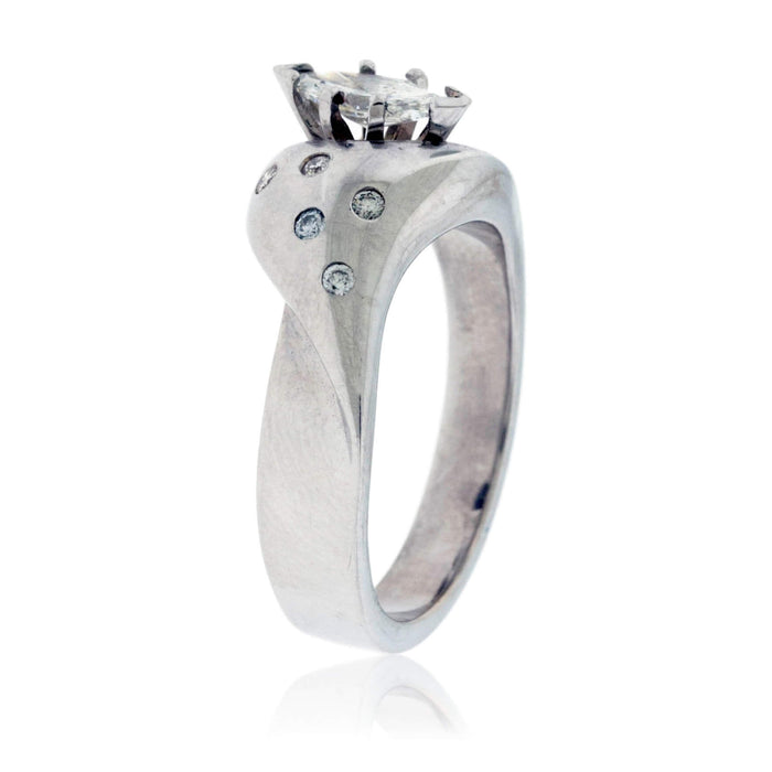 Marquise Cut Unique Engagement Ring - Park City Jewelers