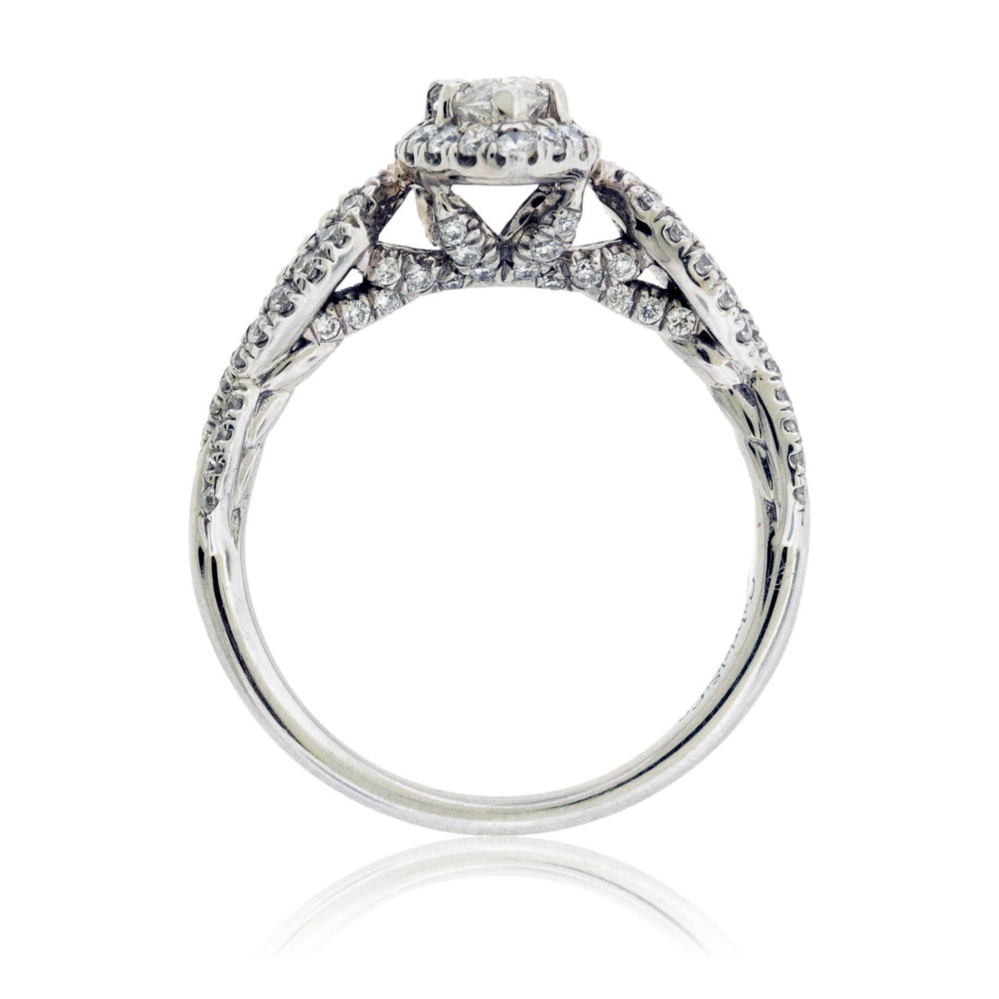 Marquise Shaped Diamond Engagement Ring with Halo - Park City Jewelers
