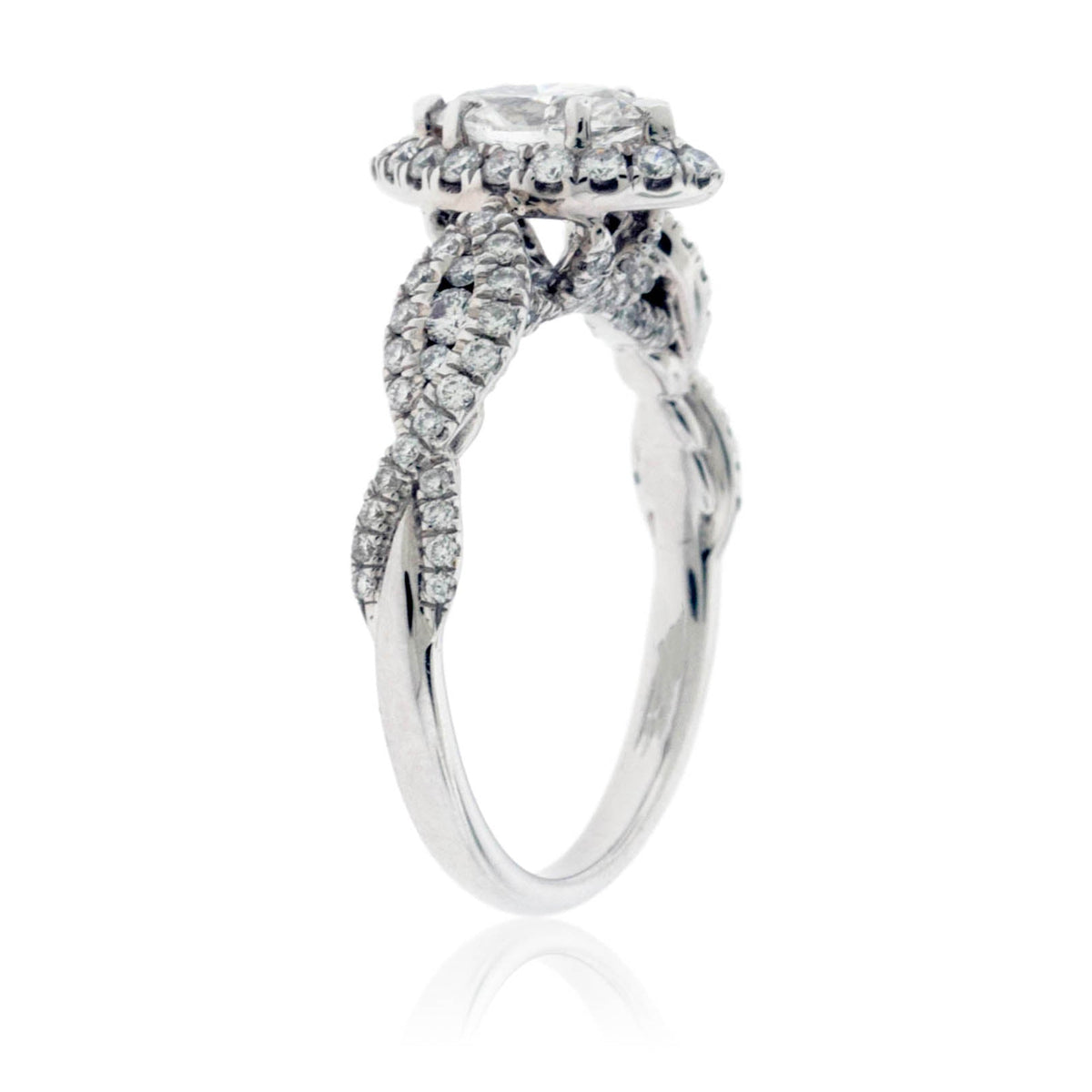 Marquise Shaped Diamond Engagement Ring with Halo - Park City Jewelers