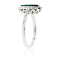 Marquise Tsavorite Garnet & Diamond Ring - Park City Jewelers