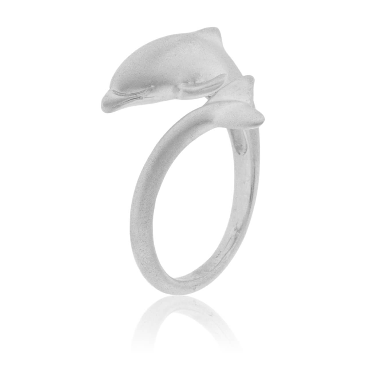 Matte Finish Dolphin Wrap Around Ring - Park City Jewelers