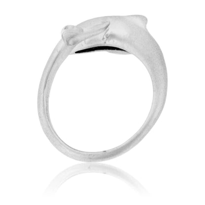Matte Finish Dolphin Wrap Around Ring - Park City Jewelers