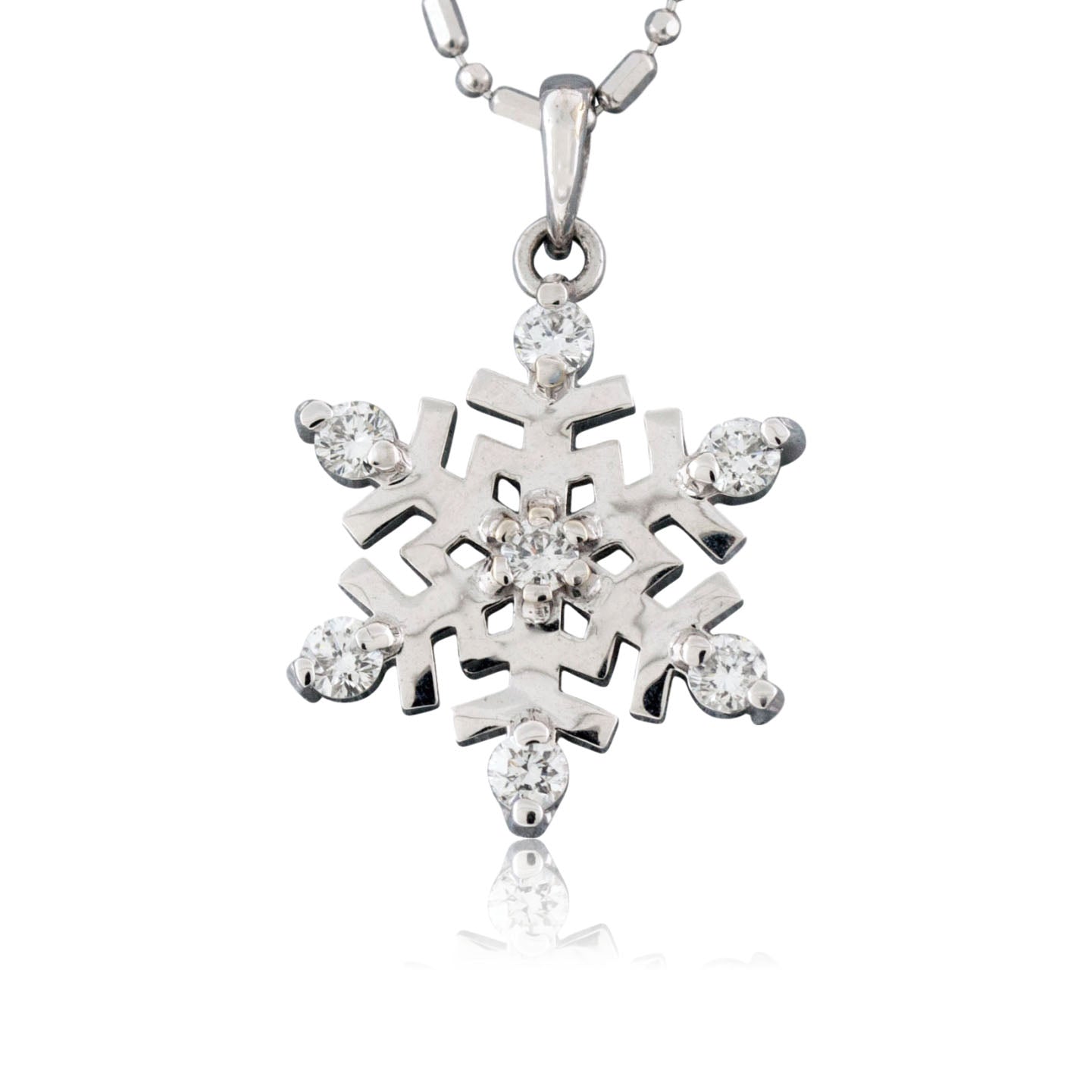 Silver Snowflake Necklace – GIVA Jewellery