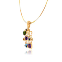 Mixed Gemstone Cabochon Pendant - Park City Jewelers