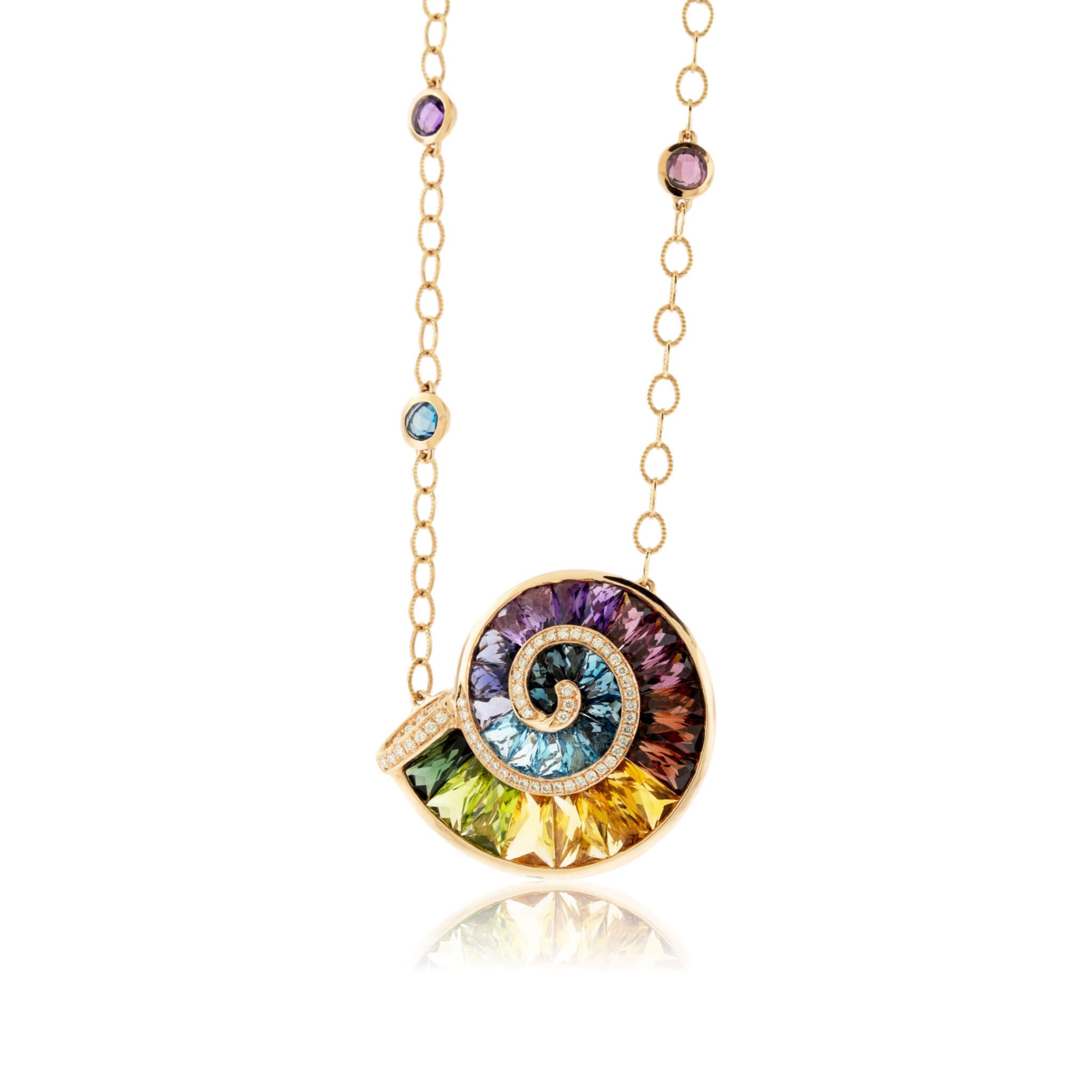 Swirl pendant clearance necklace