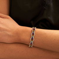 Mixed Gemstone & Diamond Flexing Tennis Bracelet - Park City Jewelers