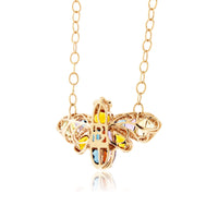 Mixed Gemstone & Diamond Queen Bee Pendant - Park City Jewelers