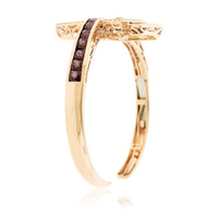 Mixed Gemstone & Diamond Square Flexing Bangle Bracelet - Park City Jewelers