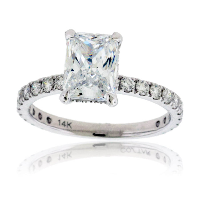 Moissanite Center Stone & Diamond Accent Engagement Style Ring - Park City Jewelers
