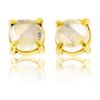 Moonstone Cabochon Stud Earrings - Park City Jewelers