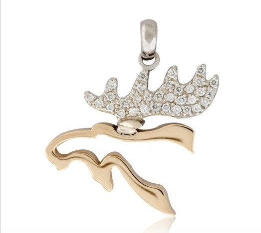 Moose Head Silhouette Necklace - Park City Jewelers