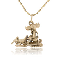 Moose Snowmobiling Charm - Park City Jewelers