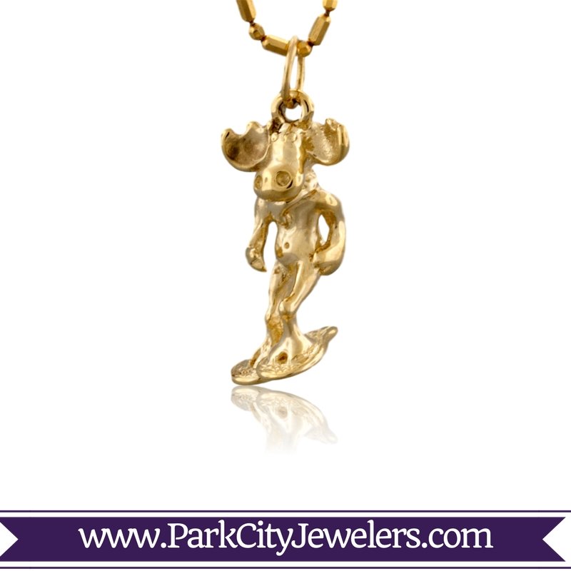 Moose Snowshoeing Charm - Park City Jewelers