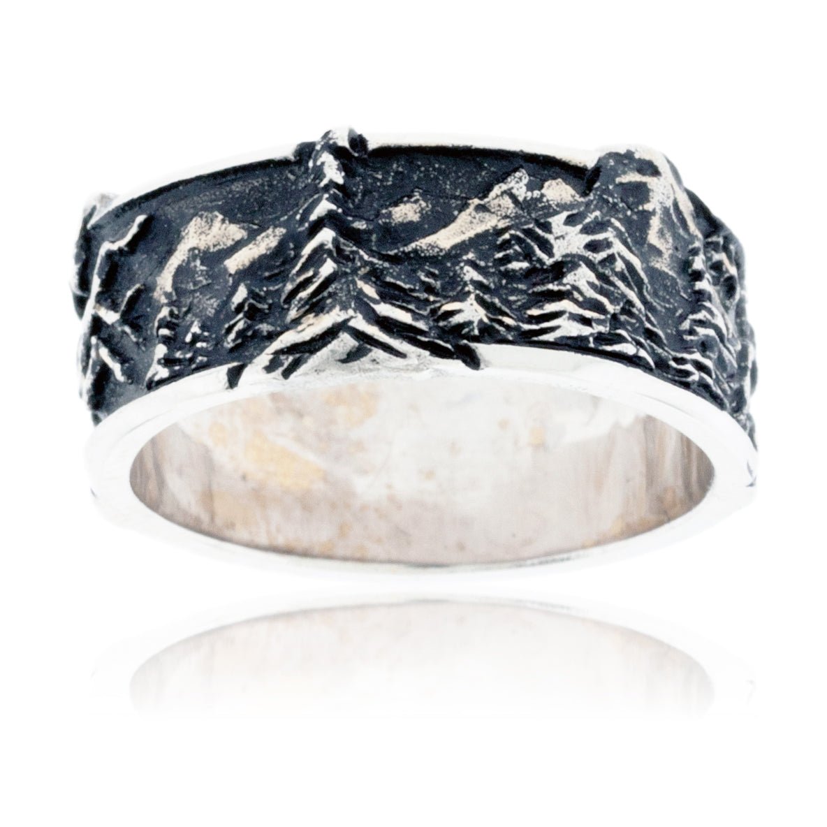 Mountain and Forest Scene Band - Park City Jewelers