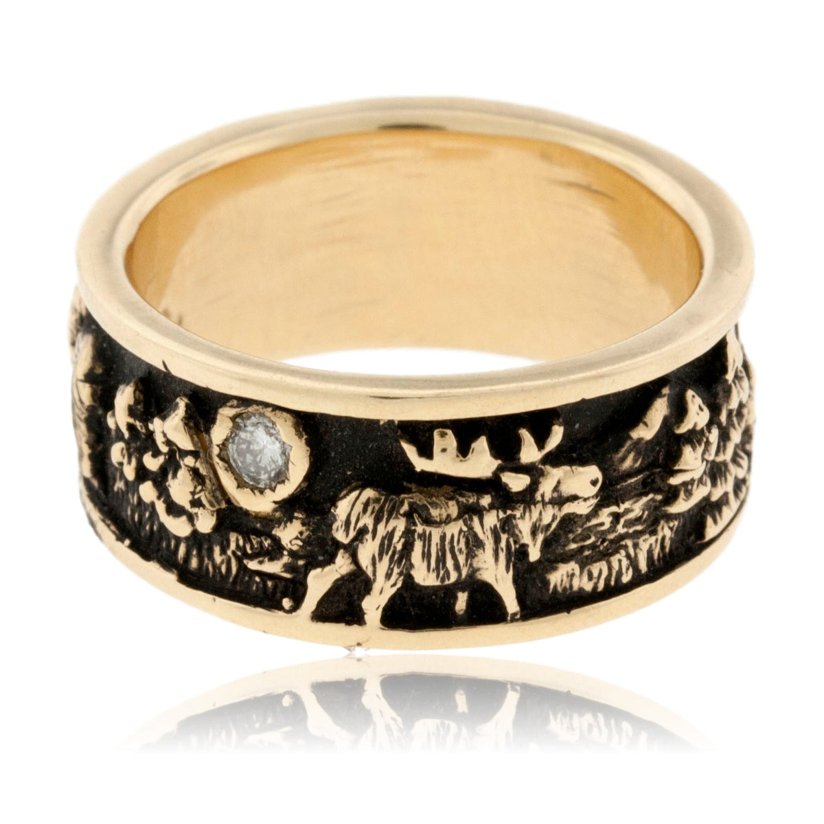 Mountain Band with Animal Scene - Park City Jewelers