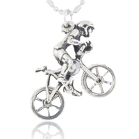 Mountain Bike Rider Charm - Park City Jewelers