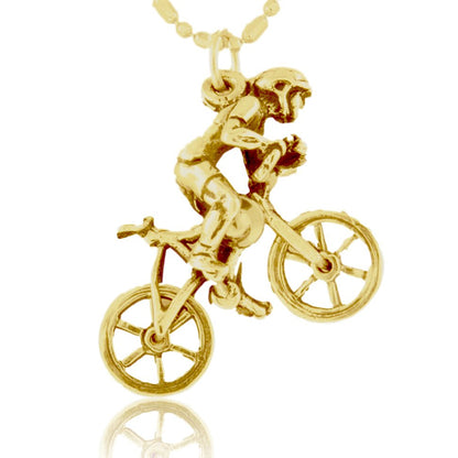 Mountain Bike Rider Charm - Park City Jewelers