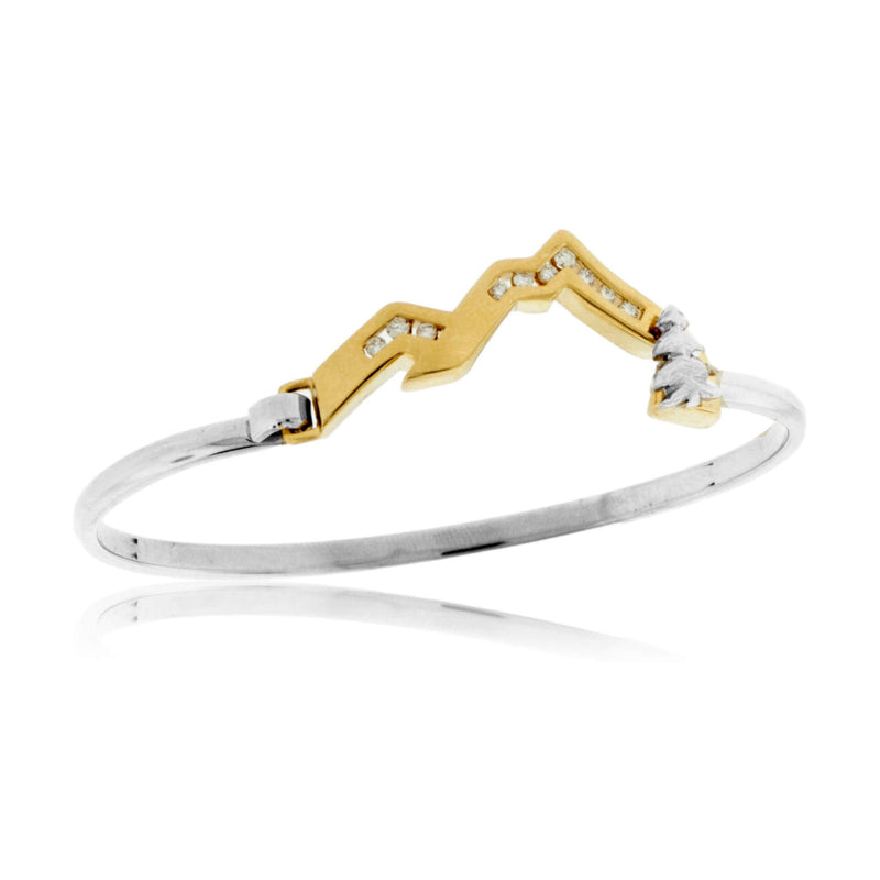 Mountain Bracelet with Channel Set Diamonds - Park City Jewelers