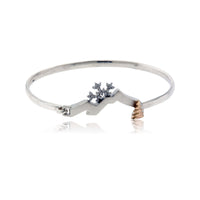 Mountain Bracelet with Diamond Snowflake - Park City Jewelers