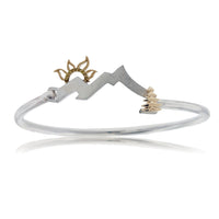 Mountain Bracelet with Diamond Sun - Park City Jewelers