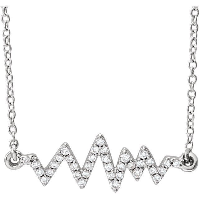 Mountain Ridgeline Diamond Necklace - Park City Jewelers