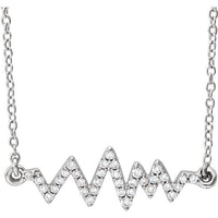 Mountain Ridgeline Diamond Necklace - Park City Jewelers