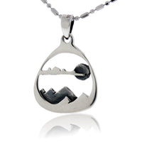 Mountain Scene Pendant - Park City Jewelers