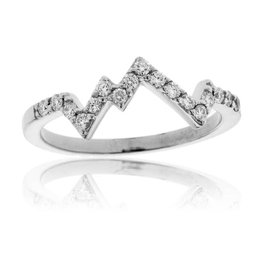 Mountain Silhouette Diamond Ring - Park City Jewelers
