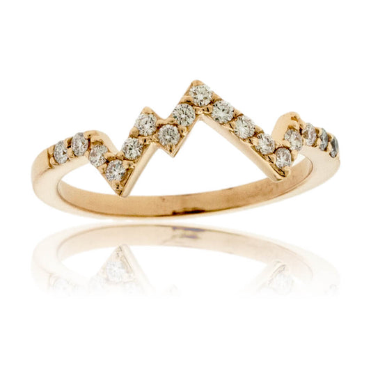 Mountain Silhouette Diamond Ring - Park City Jewelers