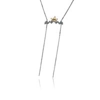 Mountain Silhouette with Sun Lariat Style Necklace - Park City Jewelers