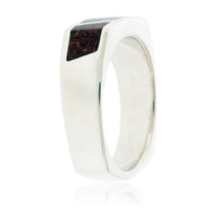 Multiple Color Dinosaur Bone Inlay Ring - Park City Jewelers