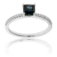 Natural No Heat Sapphire and Diamond Accented Ring - Park City Jewelers