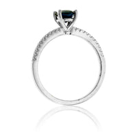 Natural No Heat Sapphire and Diamond Accented Ring - Park City Jewelers