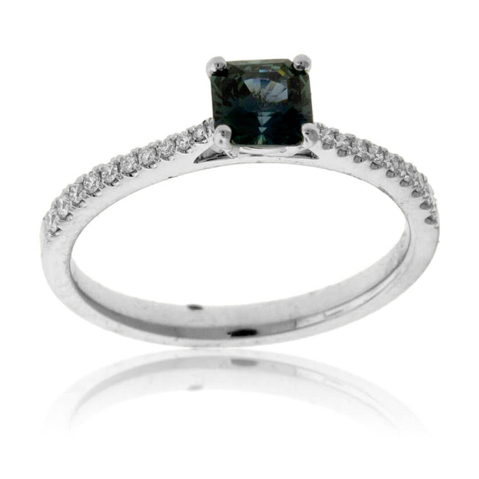 Natural No Heat Sapphire and Diamond Accented Ring - Park City Jewelers